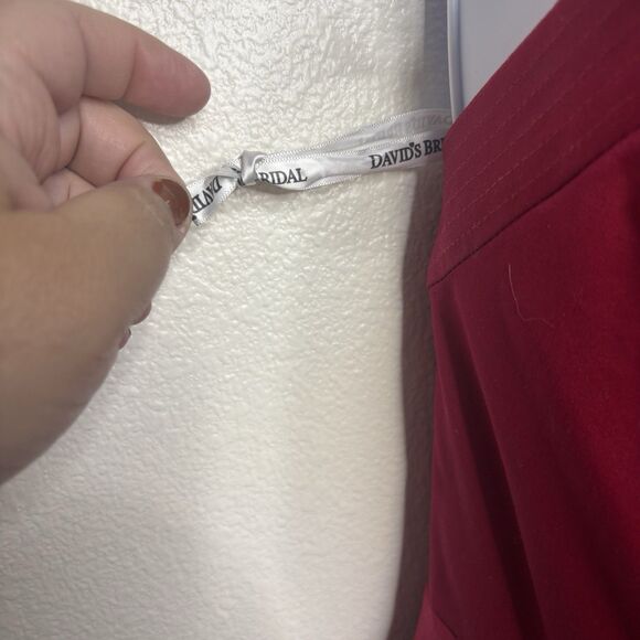 NWT!! David’s Bridal Short Strapless STYLE#84725 Size 16 Color Apple - Picture 5 of 14